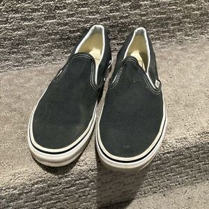 VANS slip on charcoal grey